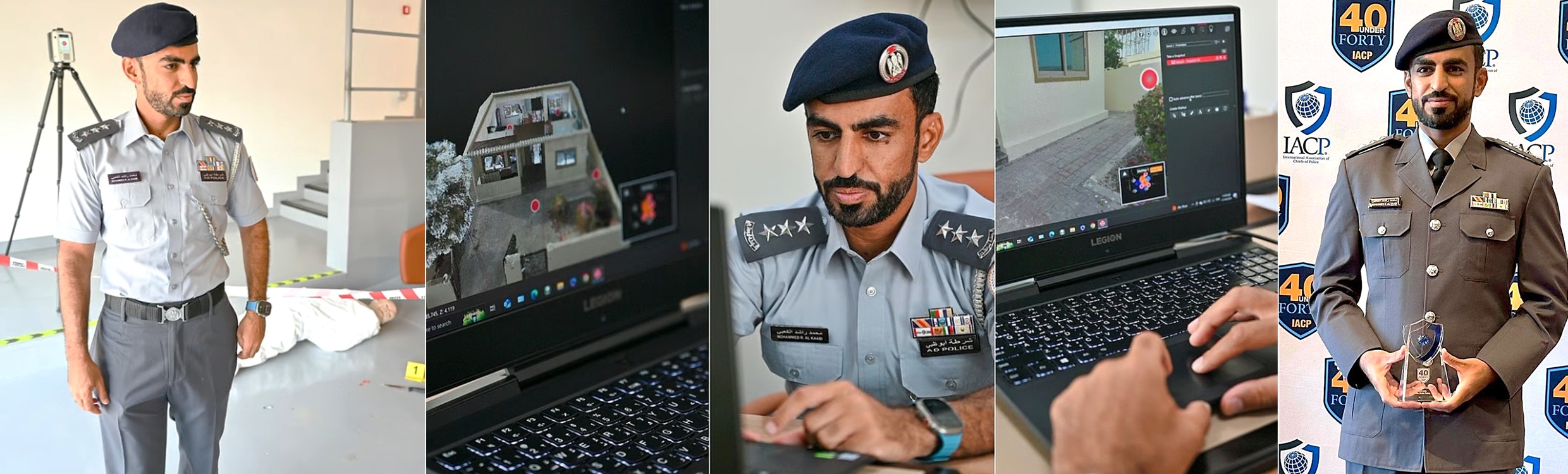 Crime scene investigation in Abu Dhabi: Major Mohammed Alkaabi Abu Dhabi Police works with Leica laser scanners